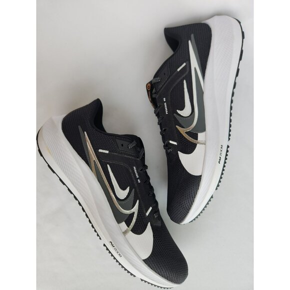 15 MEN'S NIKE AIR ZOOM PEGASUS 40 PREMIUM BLACK / WHITE SILVER FB7179-001 - Picture 1 of 8